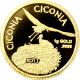 Zlatá minca Bocian biely Miniatúra 2013 Proof