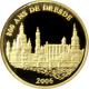 Zlatá minca Drážďany 800 rokov Miniatúra 2006 Proof