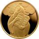 Zlatá minca Mojžíš a desatoro prikázaní10 NIS Izrael Biblické umenie 2005 Proof