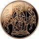 Zlatá mince Šalamounův soud 10 NIS Izrael Biblické umění 1995 Proof