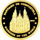 Zlatá minca Santiago de Compostela Miniatúra 2010 Proof