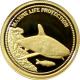 Zlatá minca Žralok Marine Life Protection Miniatúra 2008 Proof